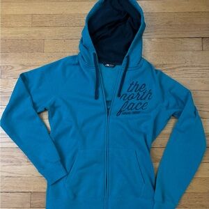 The North Face Women's Teal Hoodie Jacket Size Large